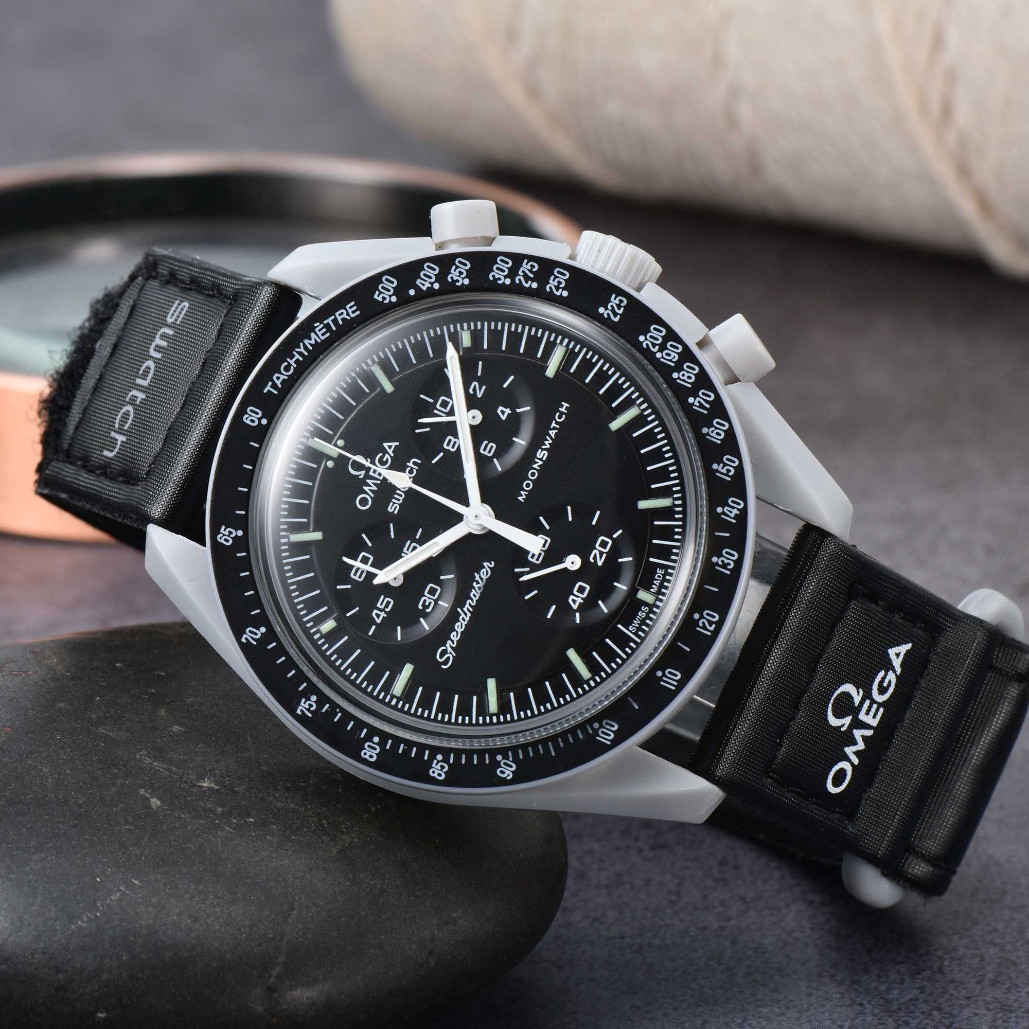 CEAS Barbatesc Omega Swatch MISSION TO MOON- Chronograf NOU 2024 !!