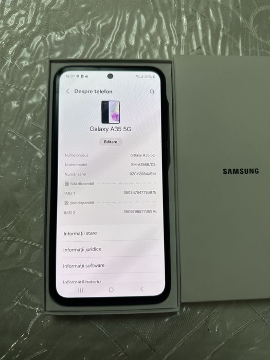 Vând Samsung galaxy A35 5G 128 GB