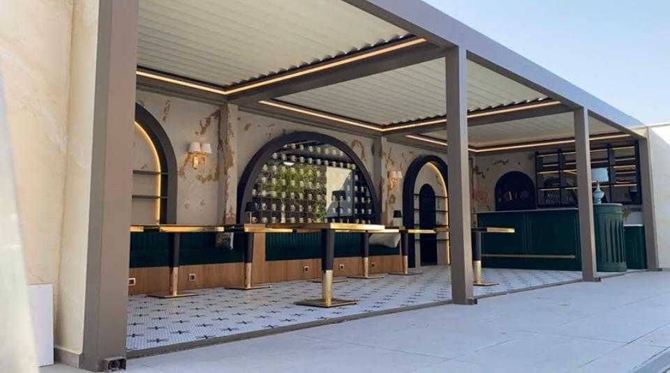 Pergola retractabila, Pergola bioclimatica, Terasa, Foisor