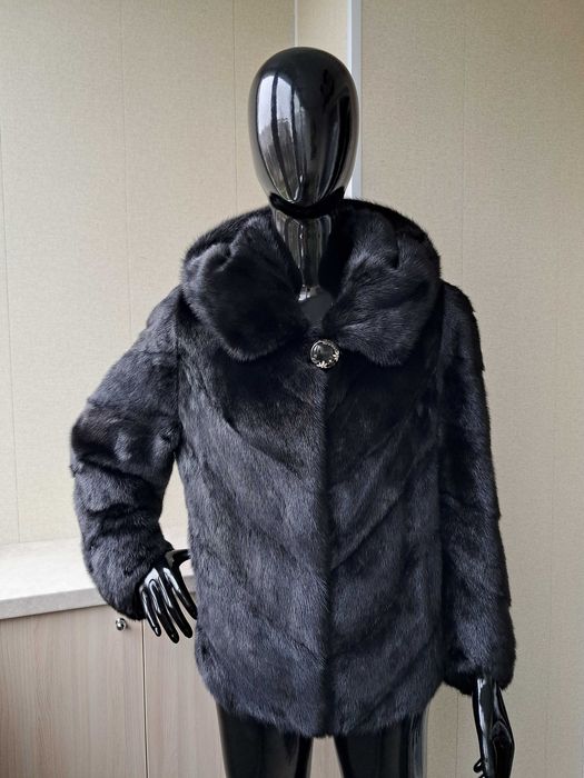 Haina din blana naturala de vizon/nurca de LUX m. S-L