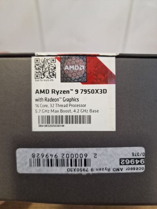 Procesor Ryzen 9 7950X3D AM5