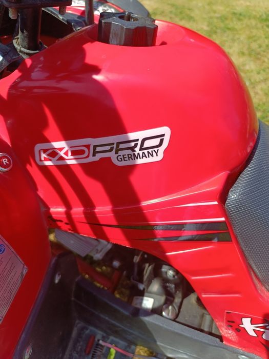 ATV Quad 125cc KXD Pro Germany roti pe 7 inch roșu