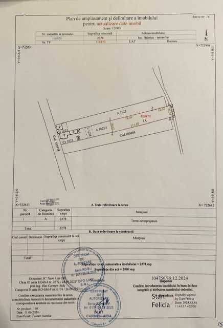 Casa spatioasa 5 camere + teren mare (43 ari) in Halmeu –125.000€