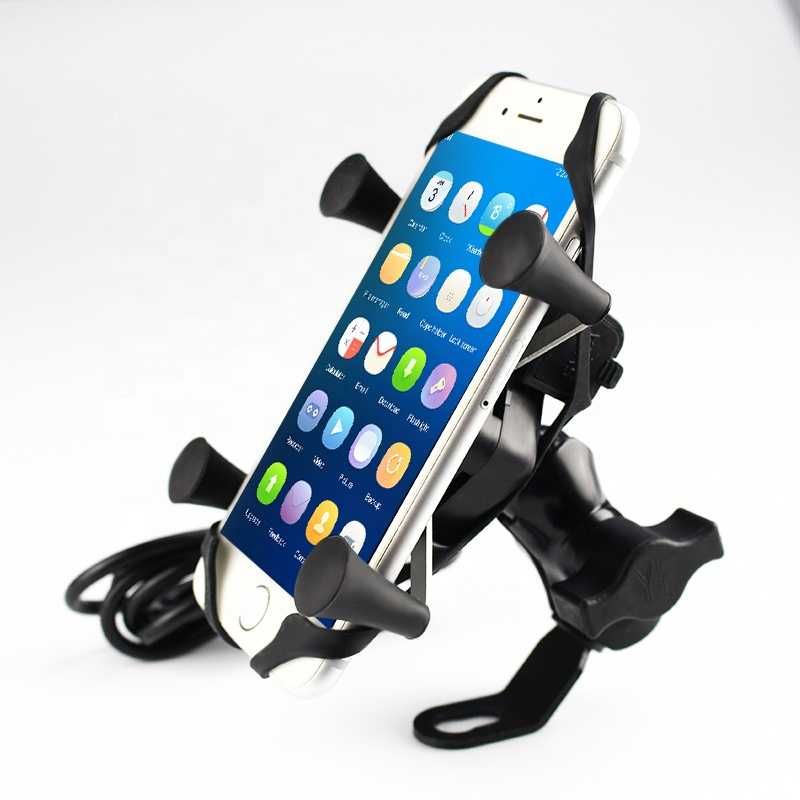 Suport telefon moto atv priza USB de 2.1 A