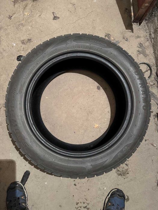 4 зимни 225/55R17 (DOT 2422) + 17” джанти оригинални Audi + 4 летни