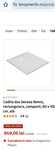 Cadita dus rectangulara composit alba 80x100 cm, Leroy Merlin, 350 lei