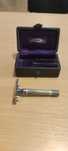 Aparat ras Gillette anii 1900 cutie piele obiect de colectie