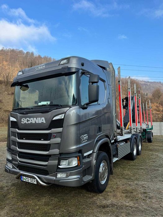 Camion forestier transport de lemne Scania R500