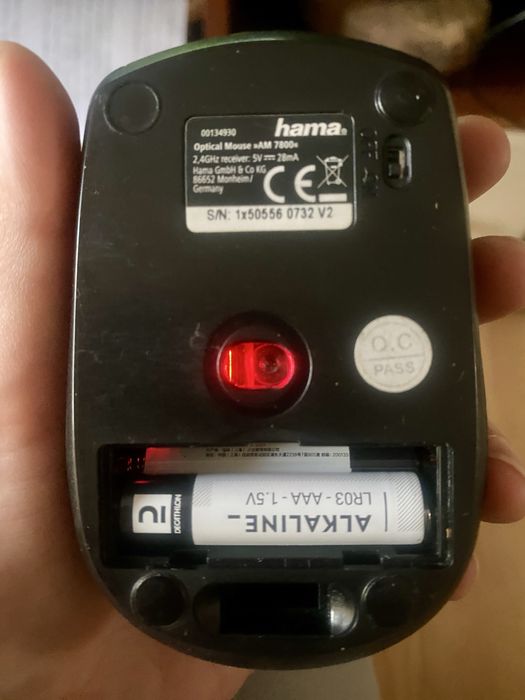 Mouse Wireless HAMA AM 7800+ ergonomic, USB inclus