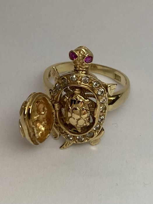 Inel aur 18kt.Turtle