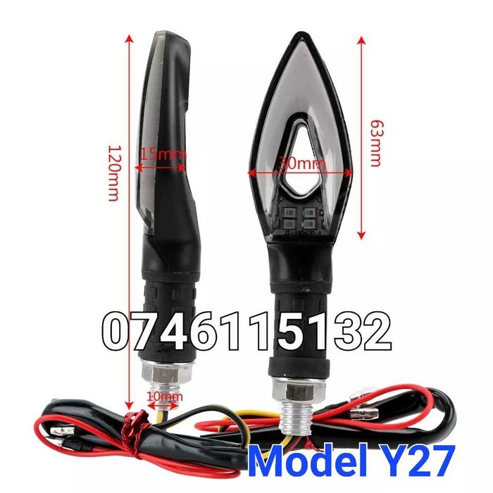 Semnalizare-Semnalizari LED-Cu Pozitie/Frana-Motocicleta Moto Atv- Y27