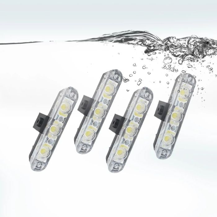 Lumini avertizare rosu / albastru pt grila functii strob, LED 36W 12V