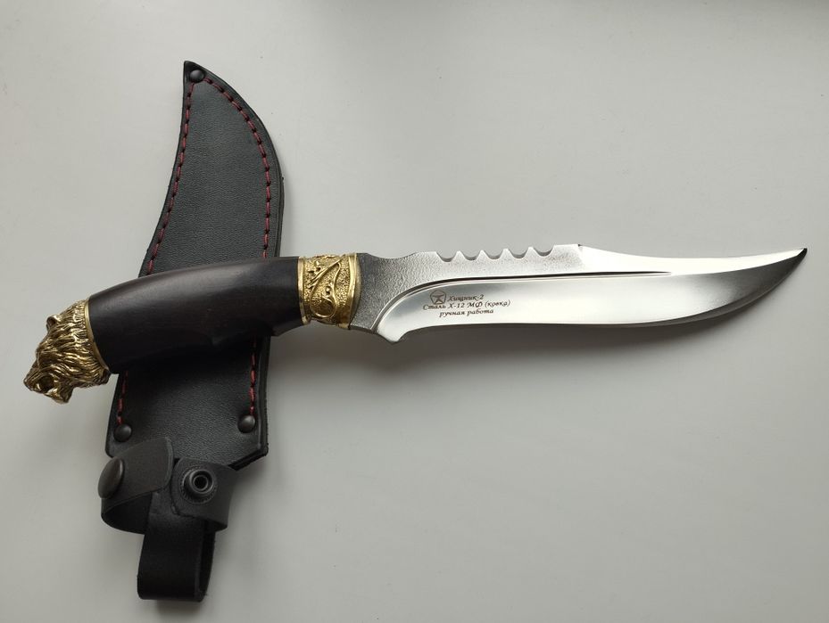 Разделочный нож из кованой стали Х12МФ