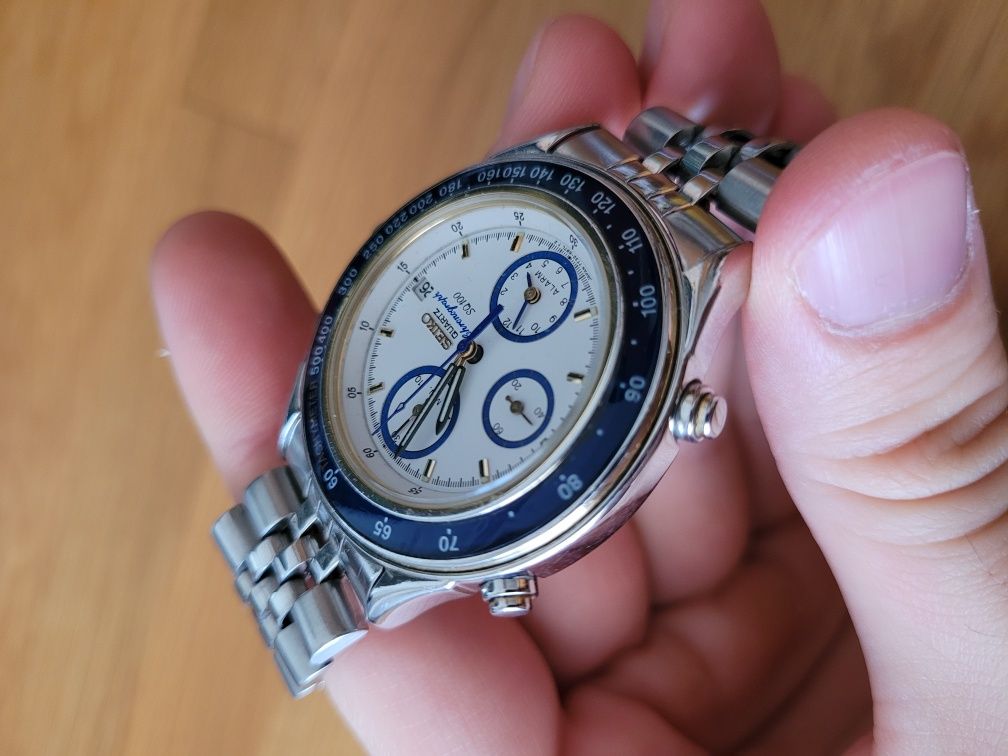 Seiko 7T32 6B5A chronograph SQ100