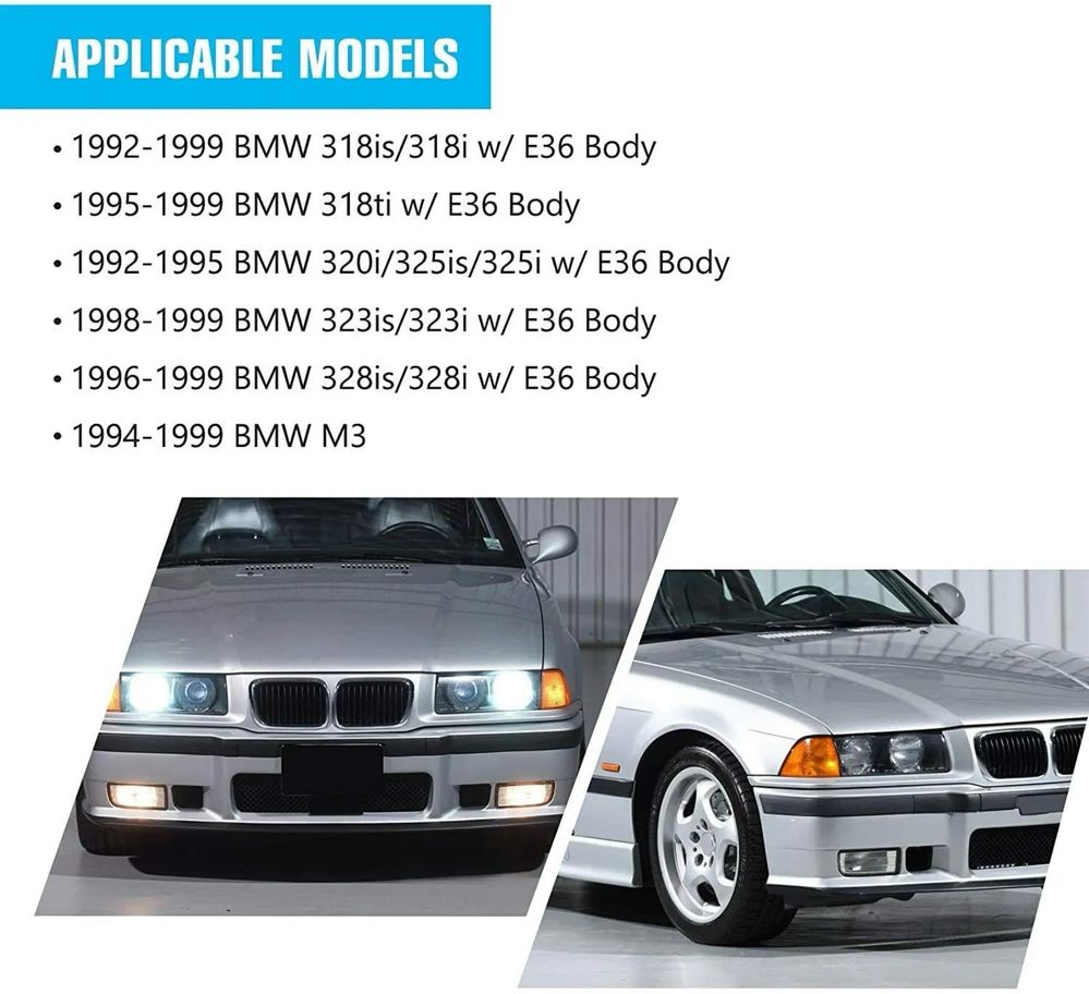 Опушени халогени за BMW E36 (1991-1999)