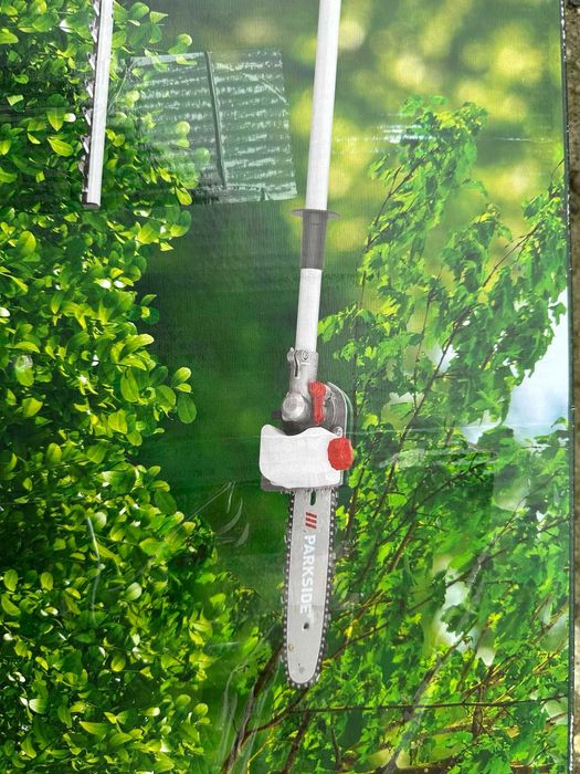 Parkside 2в1 телескопичен храсторез и трион