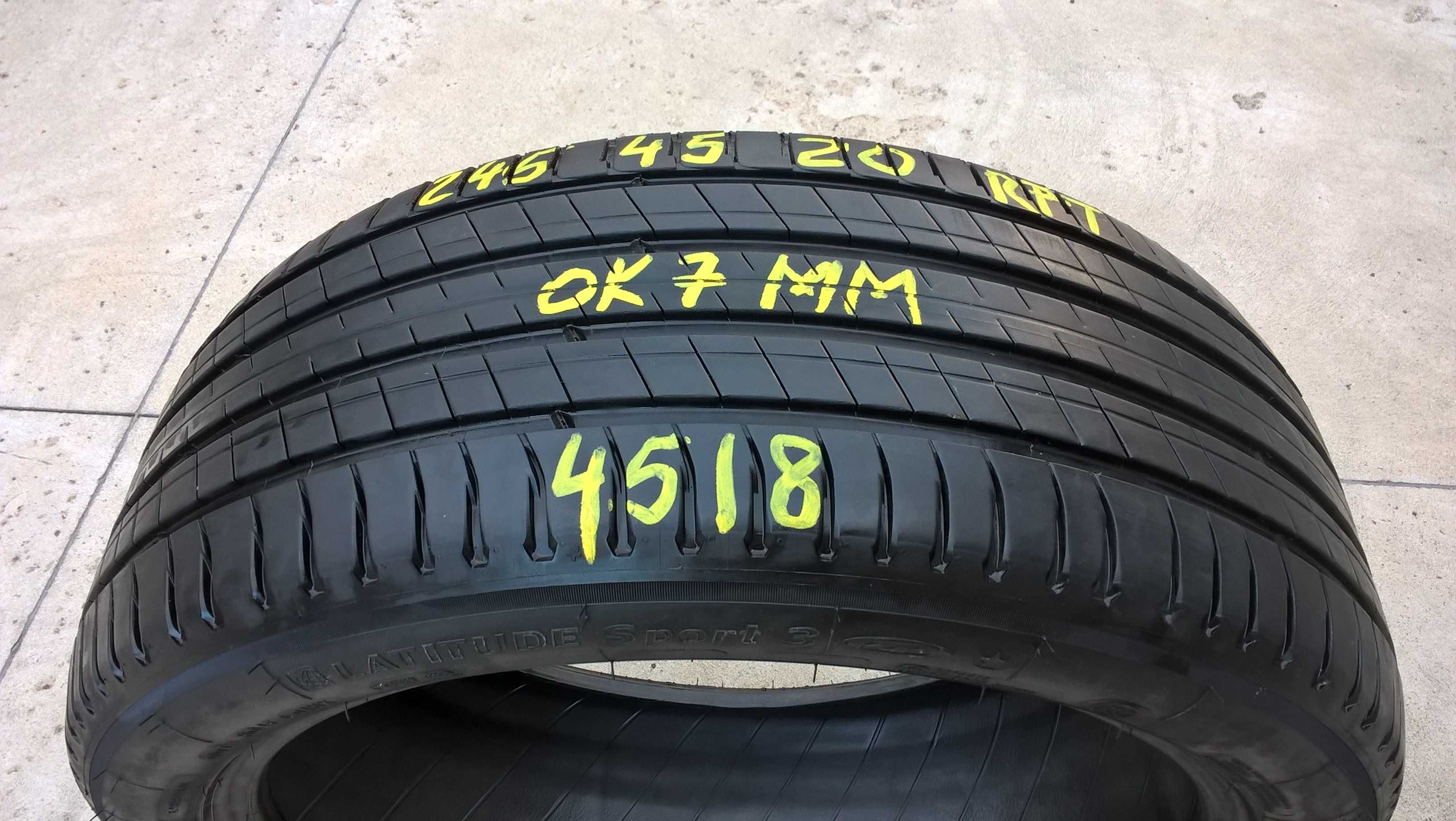 O anvelopa vara 245 45 20 michelin latitude sport 3 ZP run flat 7 mm
