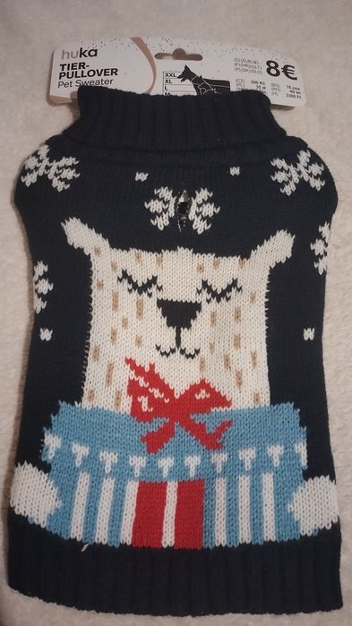 Коледни дрехи за кучета и купички