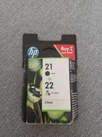 Оригинална тонер касета HP 21 черен,  HP22 цветен