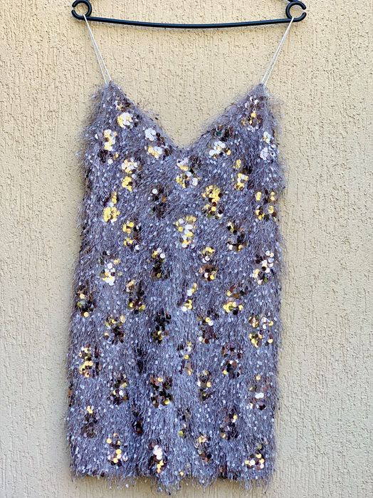Rochie mini cu paiete Zara