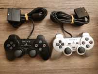 Controller (maneta) Dualshock 2 negru si silver pt PlayStation 2 (PS2)