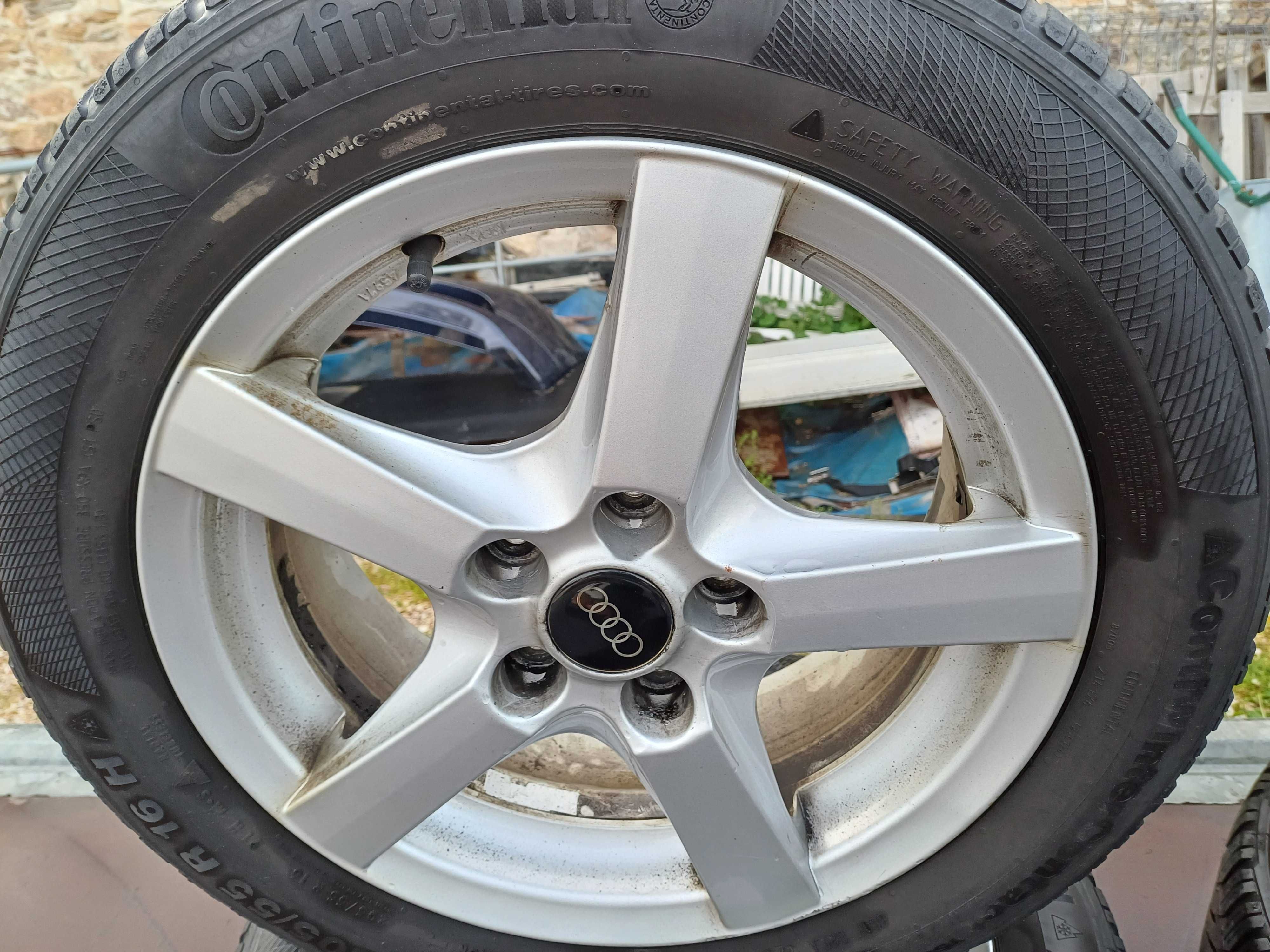 Гуми с джанти оригинални  за AUDI 205/55/16