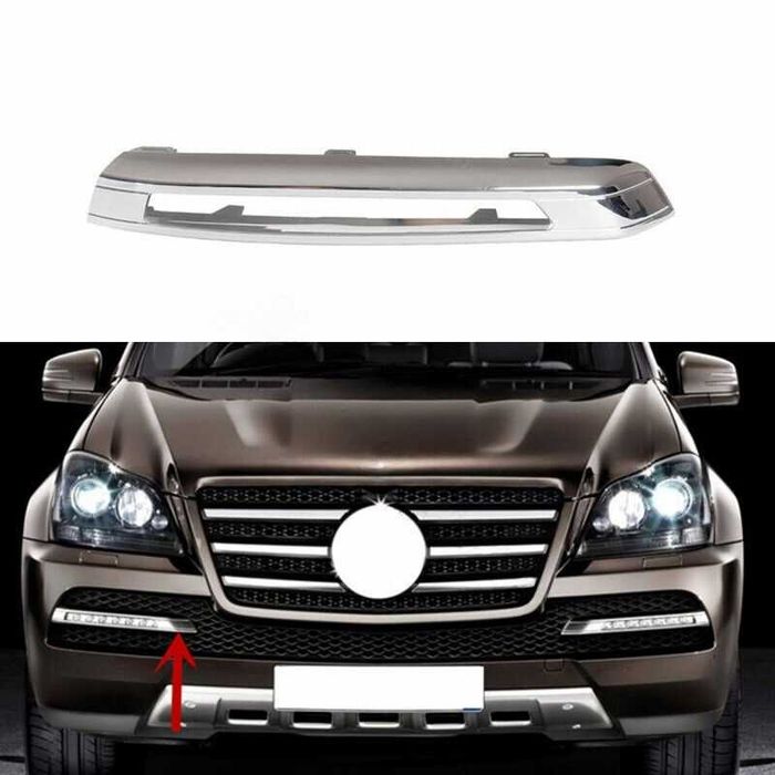 Хромирано капаче/лайстна за дневна светлина Mercedes GL X164 09-12