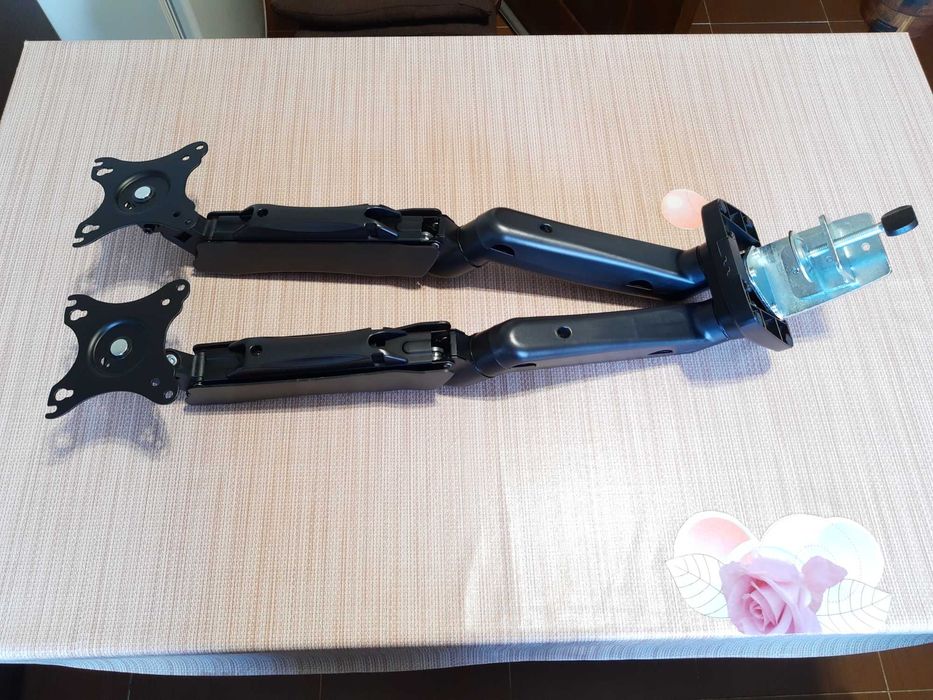Suport birou 2 monitoare A+ SML134 (13 - 27 inch, piston gaz)