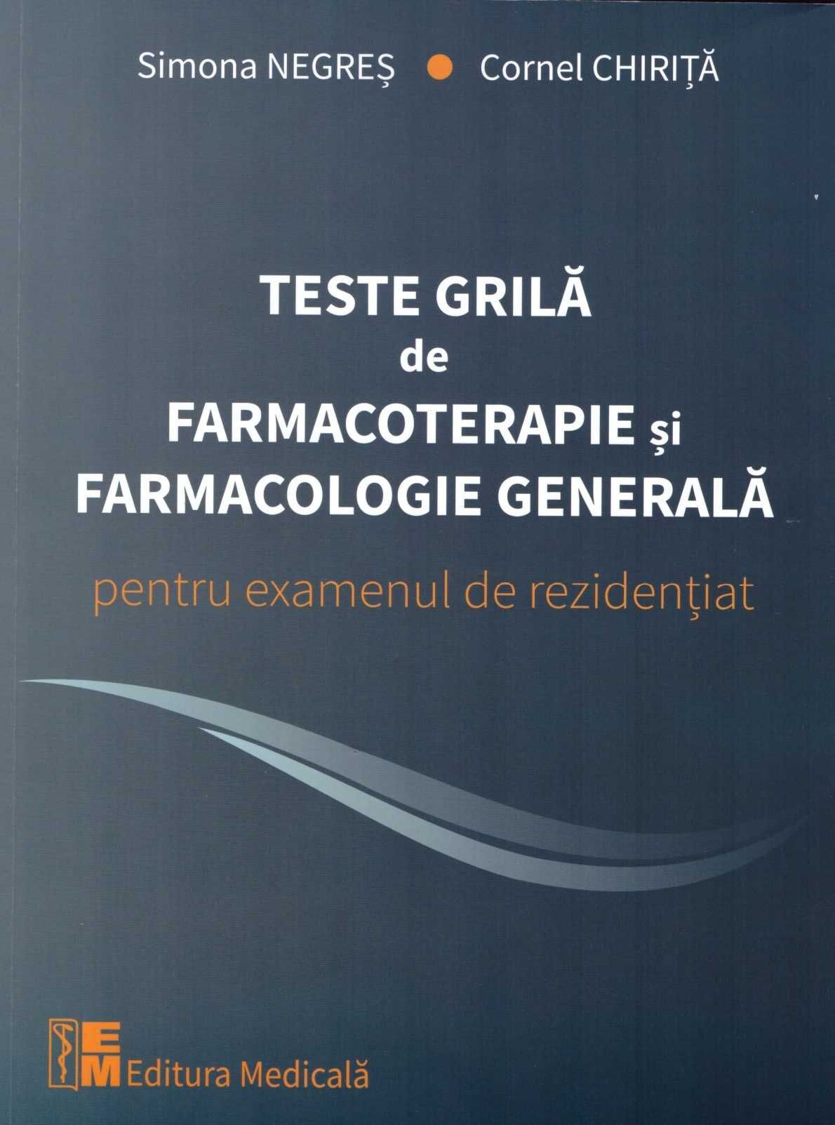 Teste grilă de Farmacoterapie și Farmacologie Generală