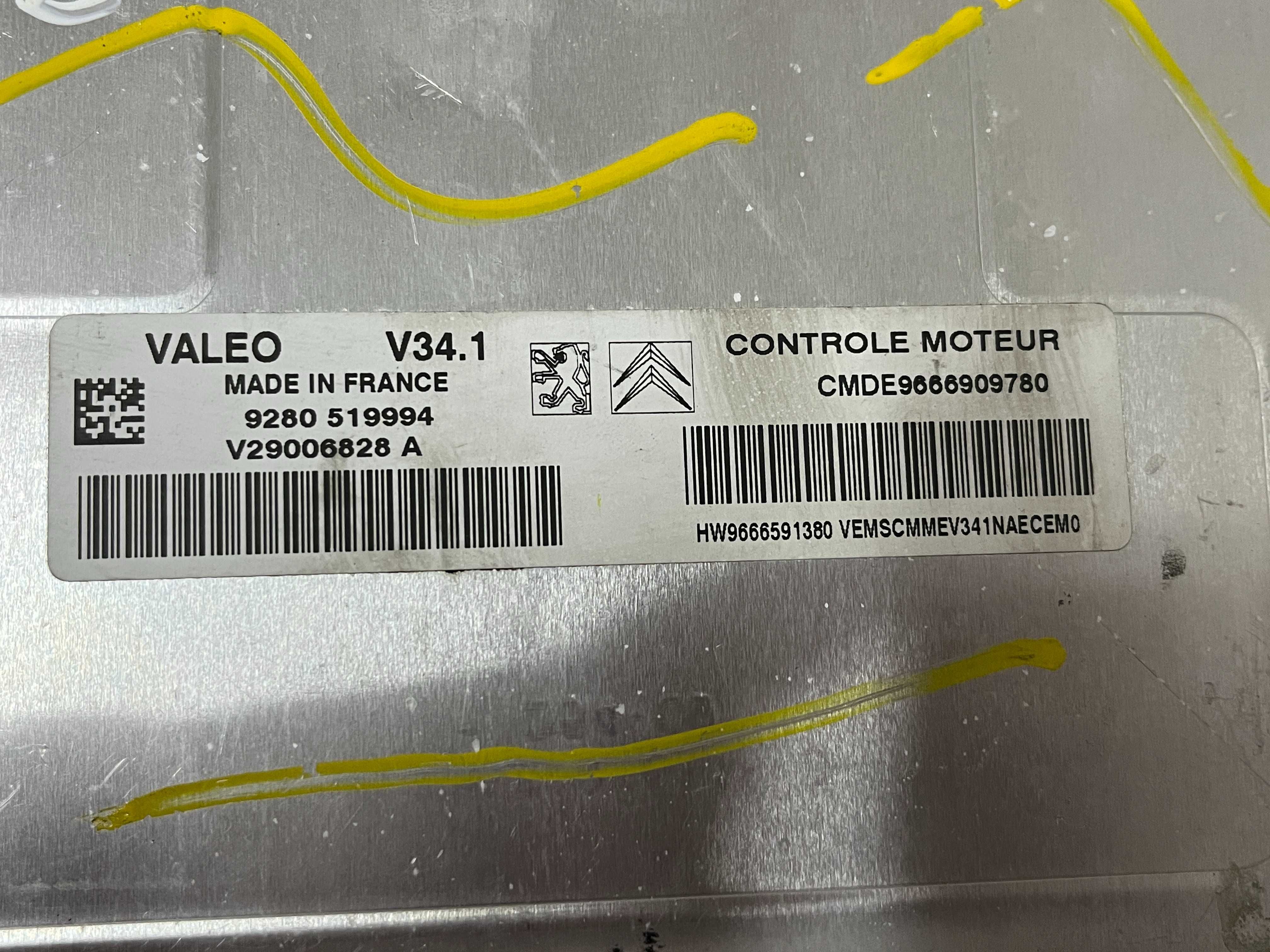 Компютър двигател ECU VALEO ВАЛЕО J34P V34.1 J34P-AAE Peugeot Citroen