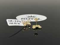 Bijuteria Royal CB : Cercei fluture aur 14k 585 2,21 grame