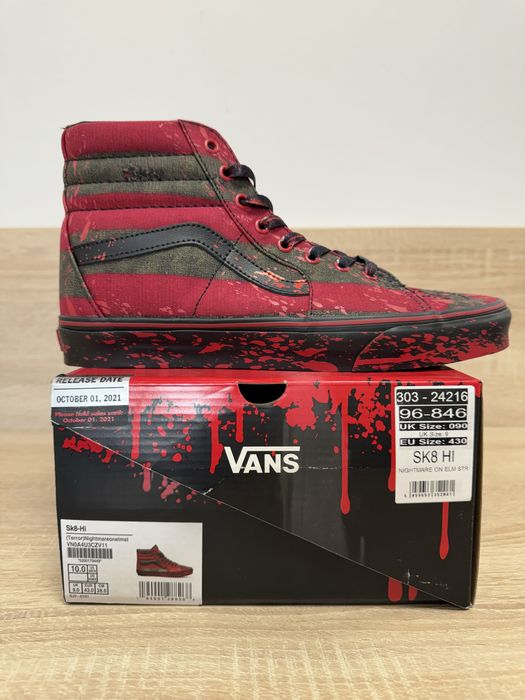 Vans  Sk8-Hi Nightmare on Elm Street Freddy Krueger marime EU43 US 10