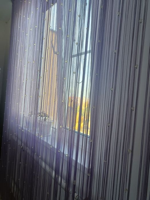 Шторы верёвочные с бусинками