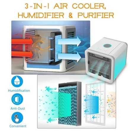 вентилатор Мобилен охладител Arctic Air Cooler LED светлина 7 цвета