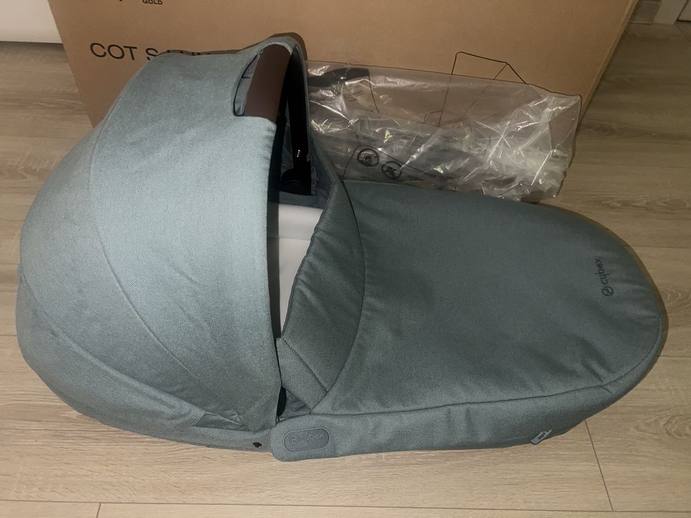 Cybex кош за новородено Cot S, цвят sky blue-mid blue