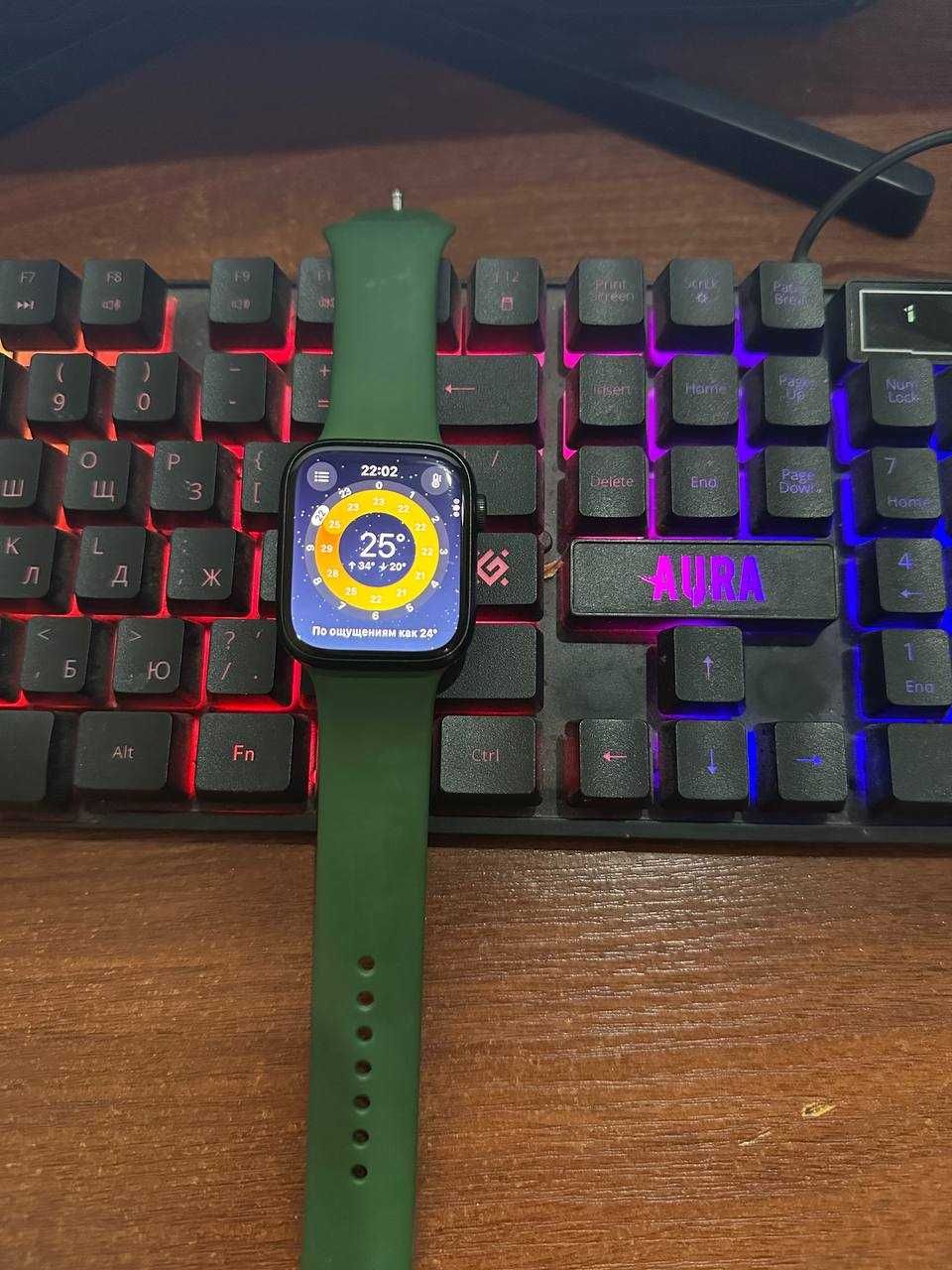 Apple Watch 7 green 45 mm ORIGINAL СРОЧНО или ОБМЕН на КОМПЬЮТЕР ! ПК