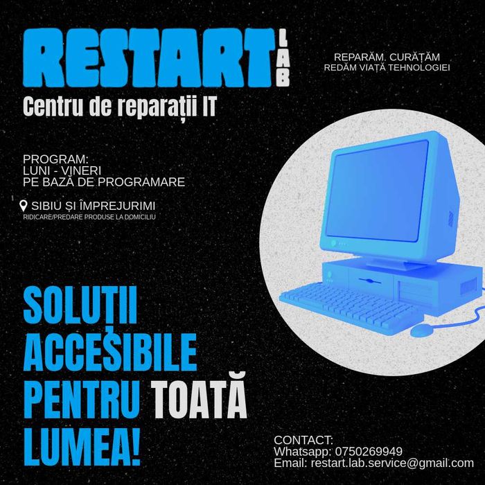 Service Reparatii IT (Pc, Laptop, Console) - SIBIU SI IMPREJURIMI