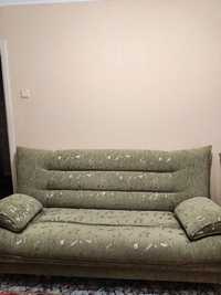 Продам мягкая мебель, диван+2 кресла б/у.