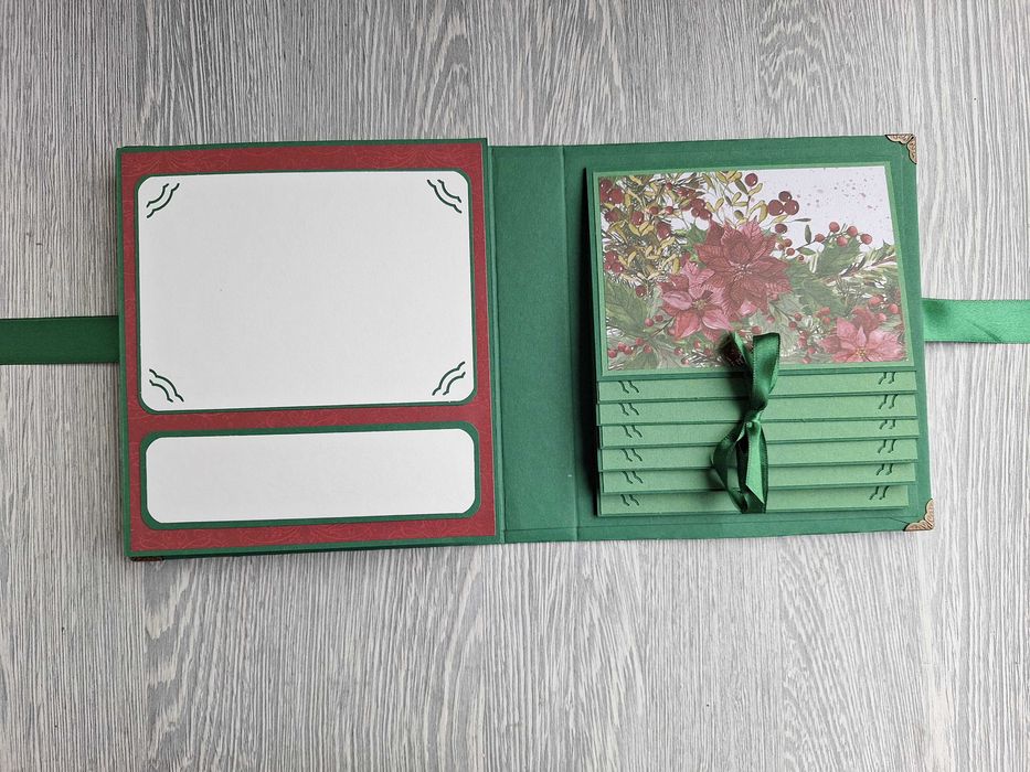 Скрапбук албум с коледни елементи, ръчна изработка /53.26