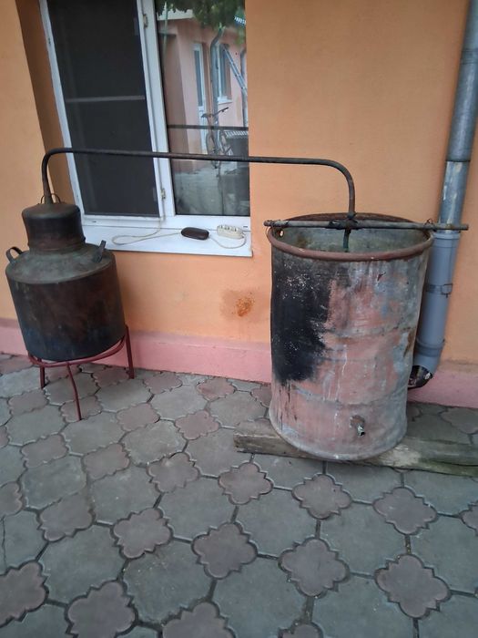 Cazan de tuica din cupru ( 11 galeti capacitate )