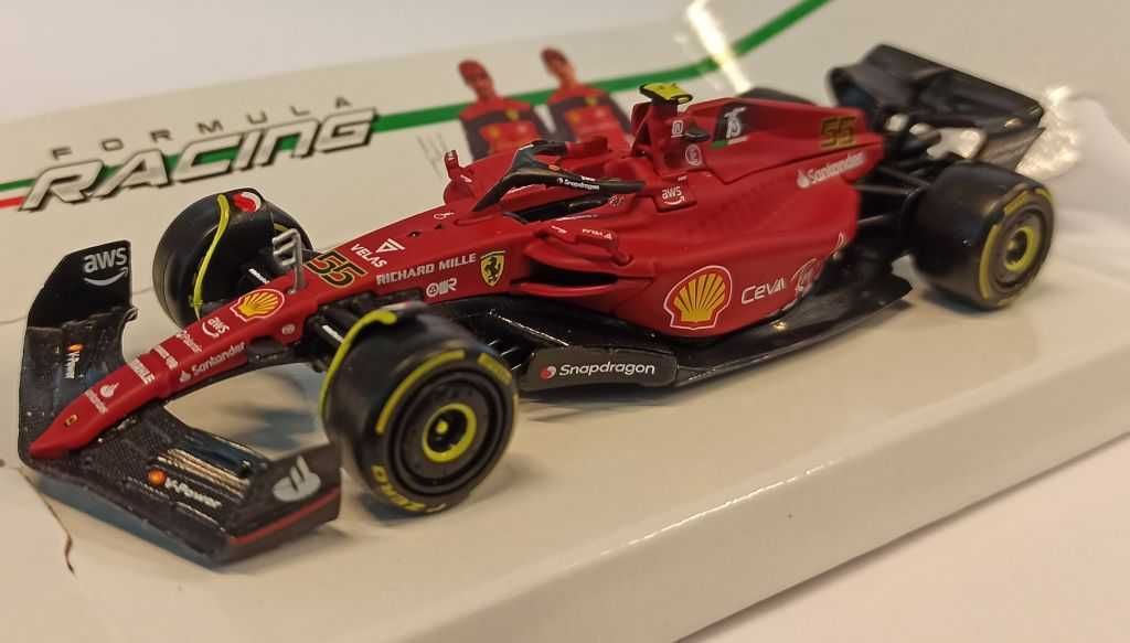 Macheta Ferrari F1-75 Sainz Formula 1 2022 - Bburago 1/43 F1