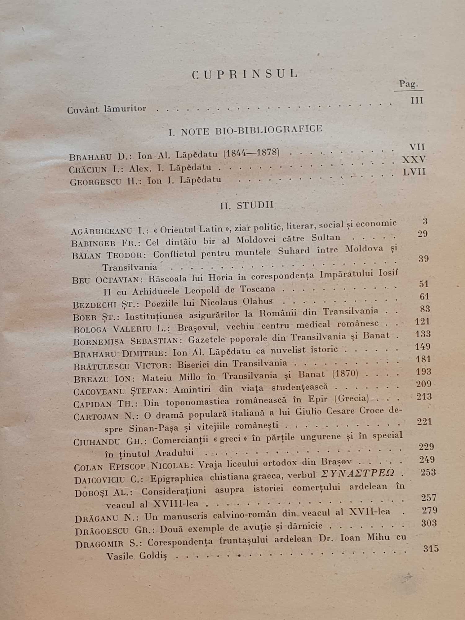 Fraţilor Alexandru şi Ioan I. Lăpedatu la împlinirea vârstei de 60 de