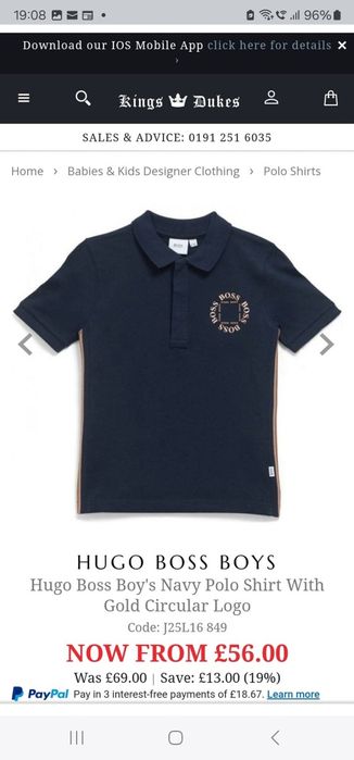 Imbracaminte copii Hugo Boss