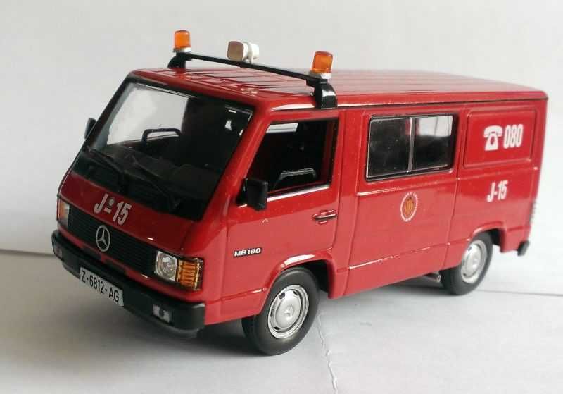 Macheta Mercedes MB 180 1990 (Pompieri Zaragoza)- Altaya 1/43