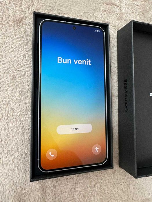 Samsung S25 512 gb nou, cu incarcator original, garantie si accesorii