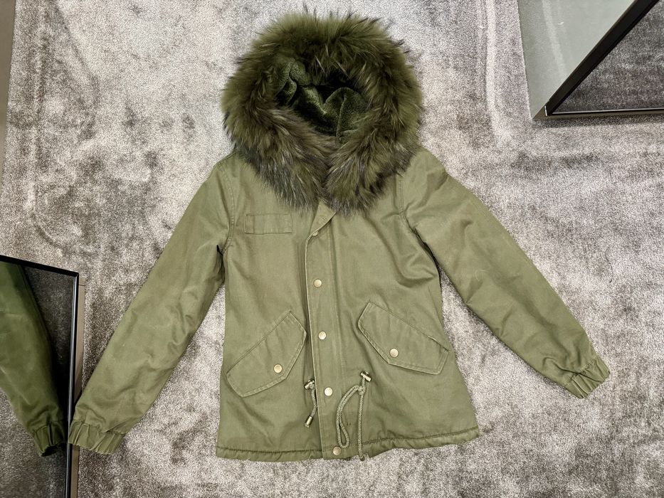 Дамска парка с ествен косъм от лисица