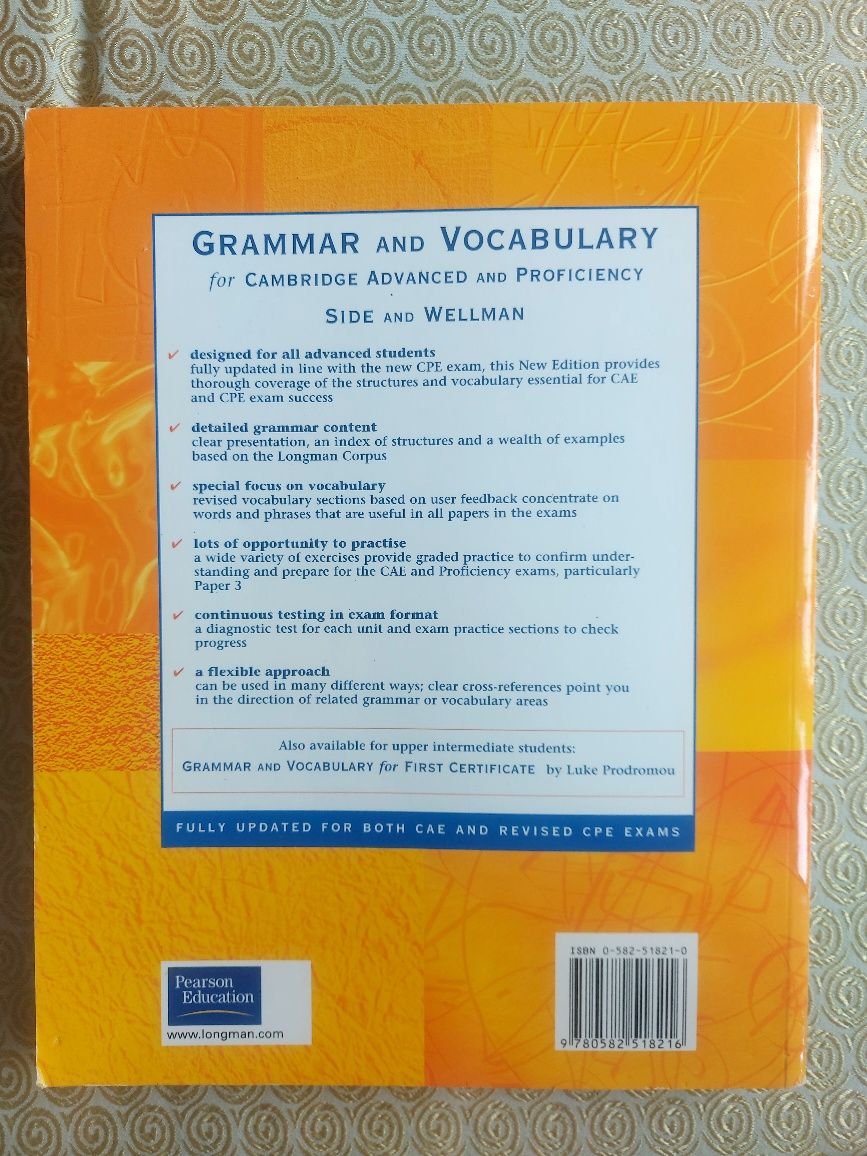 Grammar and vocabulary for Cambridge Advanced and Proficency