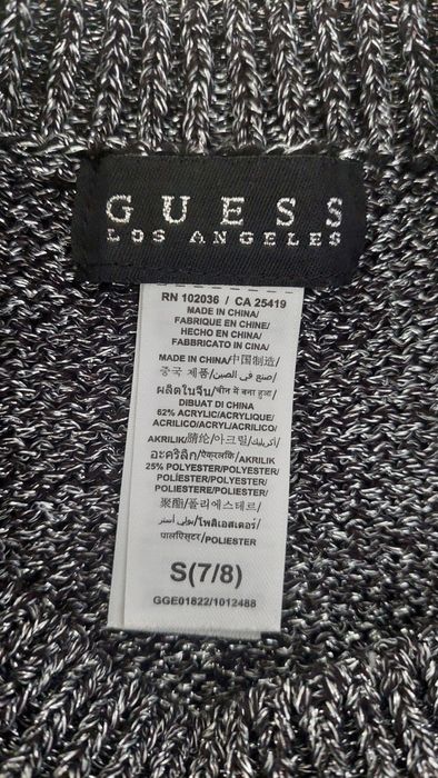 GUESS оригинален блестящ пуловер/блуза, като нов 7-8 г.