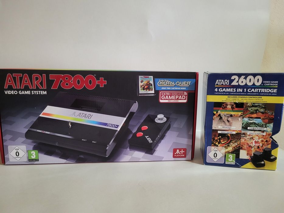 Atari 7800+ Mini and Paddles