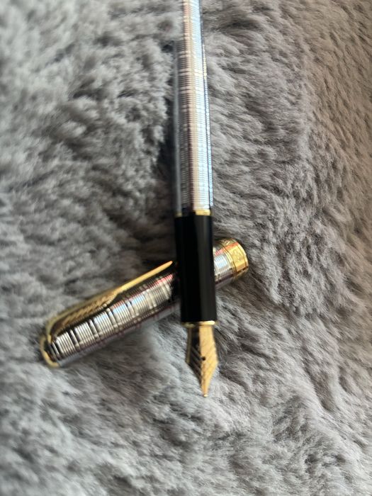 PARKER Stilou Sonnet Chiseled Tartan K18-750 Nib Fountain